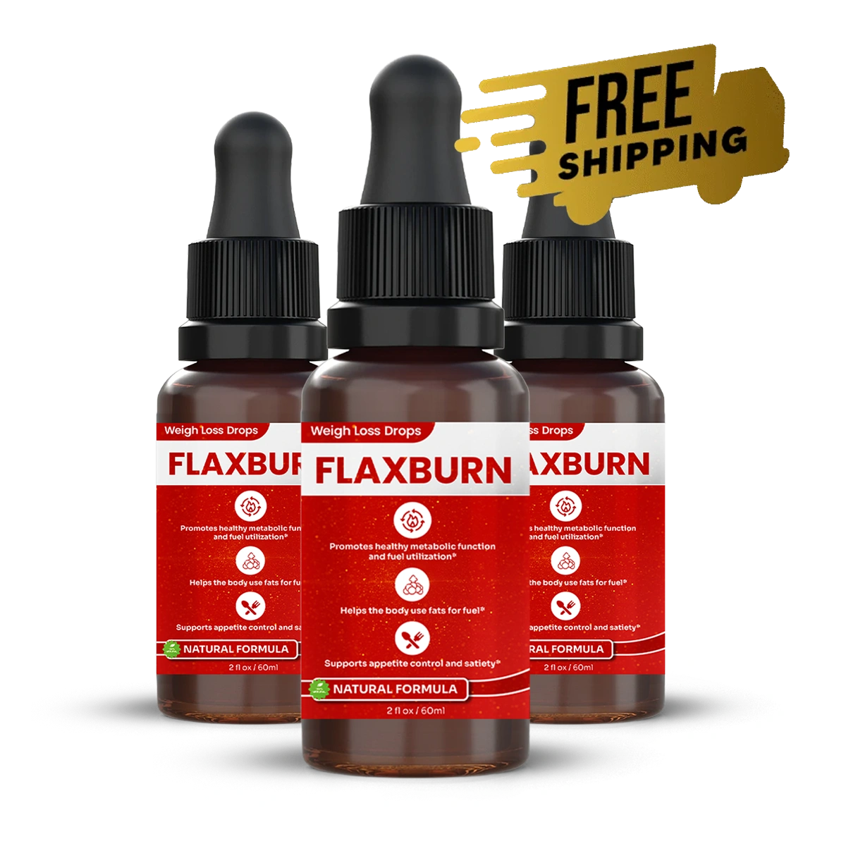 FlaxBurn metabolic support supplement bottle